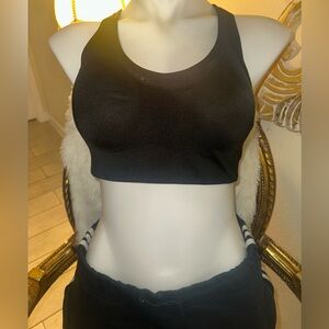 Sleek Black Cross-Back Bra